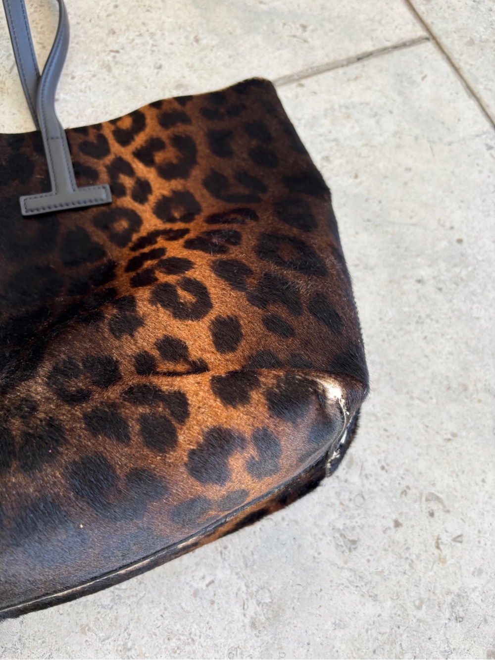 Tom Ford Leopard Print Tote - Brown and Black - Picture 5 of 13